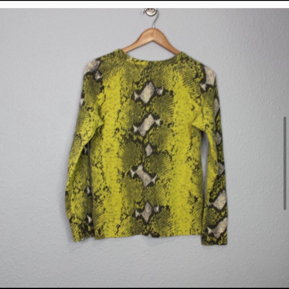 Equipment Sloan Python Print Cashmere Sweater - image 4
